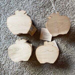 Wooden Apple Napkin Holder